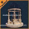 Hand Carving Marble Stone Garden Gazebo With Modern Yellow Outdoor