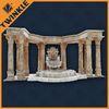 Western Marble Stone Garden Gazebo Polished With Outdoor Decoration