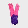 Colorful Extra long sleeve PVC gloves , 38 cm diamond grip gloves