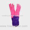 Colorful Extra long sleeve PVC gloves , 38 cm diamond grip gloves