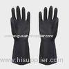 Man Black Latex Work Gloves , diamond grip latex working gloves