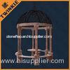 Honed Waterproof Stone Garden Gazebo With Red Marble Carved Pillar