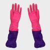 Safty Kitchen long cuff PVC gloves , wave cuff diamond grip gloves