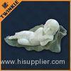 White Elegant Carved Marble Sculpture With Children Eastern Style