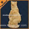 Yellow Animals Carved Marble Sculpture Custom For Indoor Decorative