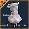 Natural Carved White Marble Sculpture For Custom Lady Head Statue