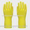 Spray flocklined Kitchen Latex Gloves , Industrial Latex Gloves