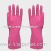 Beaded cuff Kitchen Latex Gloves for sanitation departments , cleaning