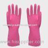 Beaded cuff Kitchen Latex Gloves for sanitation departments , cleaning