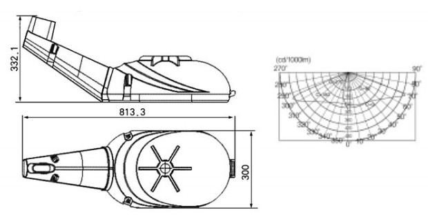 Traffic lamp E40 E27