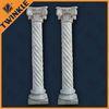 Indoor Carving Natural Stone Column With White Marble Garden Stone