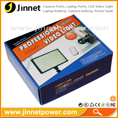 JNT professional led video light 540A with multi-color temperature selection