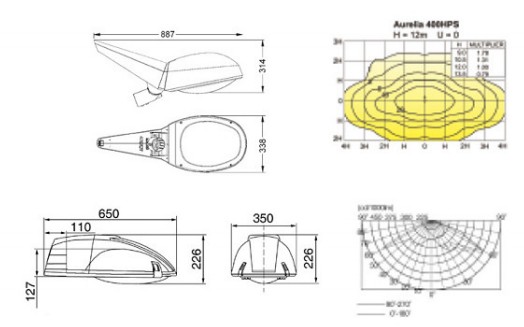 Road lamps E40 E27