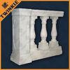 White Marble Stone Balustrade Durable For Indoor Stair Railings