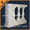 White Marble Stone Balustrade Durable For Indoor Stair Railings