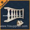 Beige Arc Marble Balustrade / Custom Granite Outdoor Stair Handrail