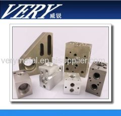 stainless steel plate milling turned machined components with hole customed