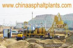 mobile twin drum asphalt mixing plant