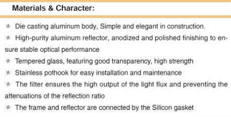 IP65 Installment diameter 60mm Roadway lights