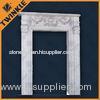 White Marble Stone Hand Carved Door Surround Surface Polished