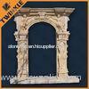 Custom Beige Stone Marble Door Surround For Natural Grand Building