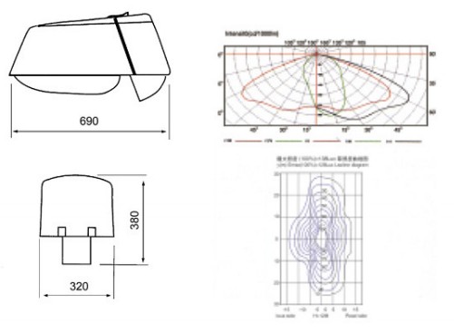 IP65 Installment diameter 60mm Traffic lighting