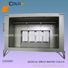 Simple manual spray booth