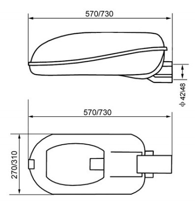 IP65 Installment diameter 60mm Traffic light