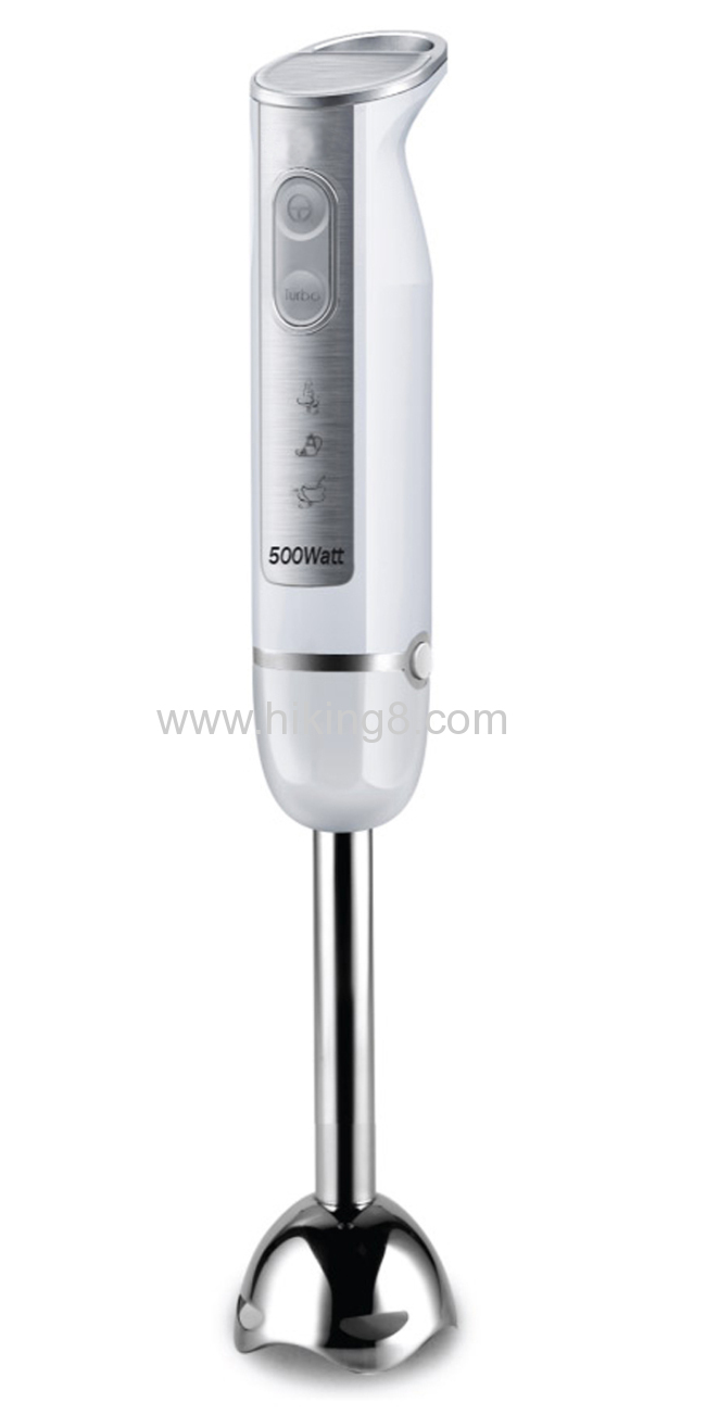 500W hand blender with stainless steel shaft