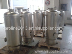 Re-hardening water filter for sea water
