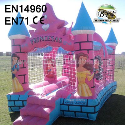 inflatable commercial princess bouncer