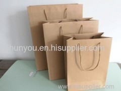 kraft paper shopping bag