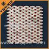 Square Natural Stone Mosaic Tile , Granite Mosaic For Bathtoom Floor