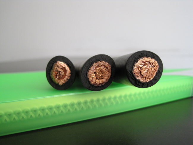 High heat resistant copper conduct rubber insulated welding cable