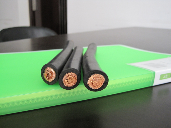 copper braid rubber insulated welding cable
