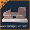 Red Granite Memorial Tombstone Monuments With European Style Monument