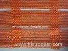 HDPE Anti UV Construction Safety Netting , Orange With White