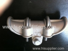 220KV power line aluminium alloy suspension clamp for conductor 23-34mm