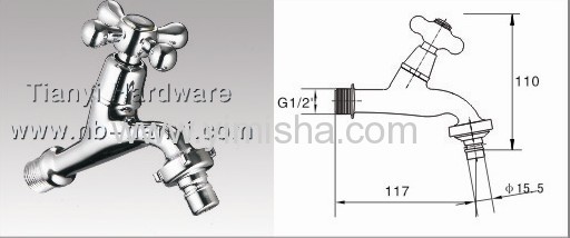 YIMISHA High Quality Brass Ceramic Sheet Bibcock for Washing Machine