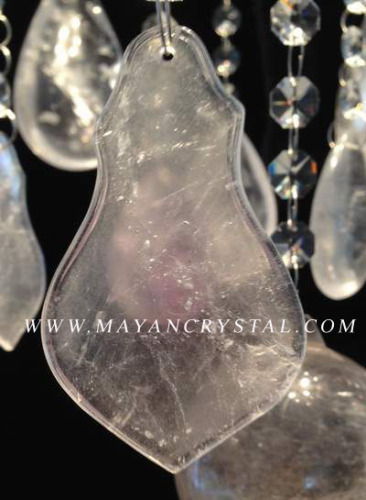 Rock Crystal Leaf Chandelier Prism