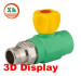 Popular grey male Straight radiator Valves 20*1/2''-25*3/4''