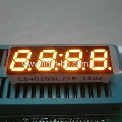 4 digit 7mm 7 segmnt led display; 4 digit 0.28" anode amber led display