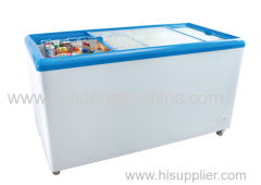 glass door 500L chest freezer