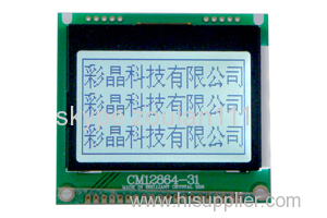 128X64 lcd module display support serial interface RS232.URAT(CM12864-1)