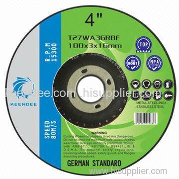 Grinding Disc for Inox/Stainless Steel, Depressed Center Shape