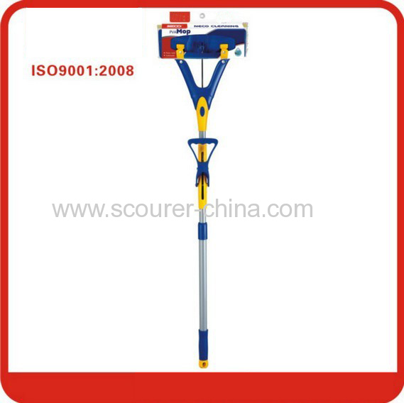 26.5*9.5*3cm Butterfly Yellow+blue Steel Pole sponge Mop