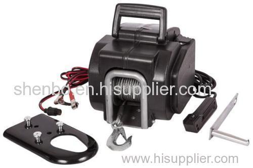 Boat motor electronic winch 1