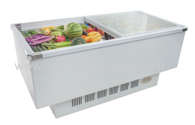 IIsland type commercial use frozen food display cabinet