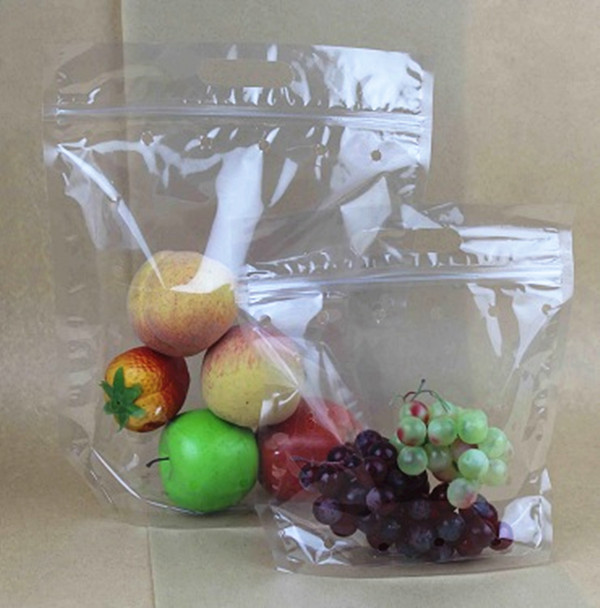 stand up plastic air hole fruit and vegetable packaging