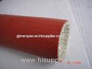 Fireproof Silicone Coated Fiberglass Sleeve , Electric Insulation